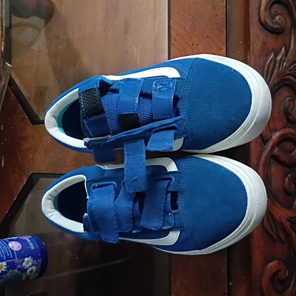 Vans  Blue Velcro Sneakers